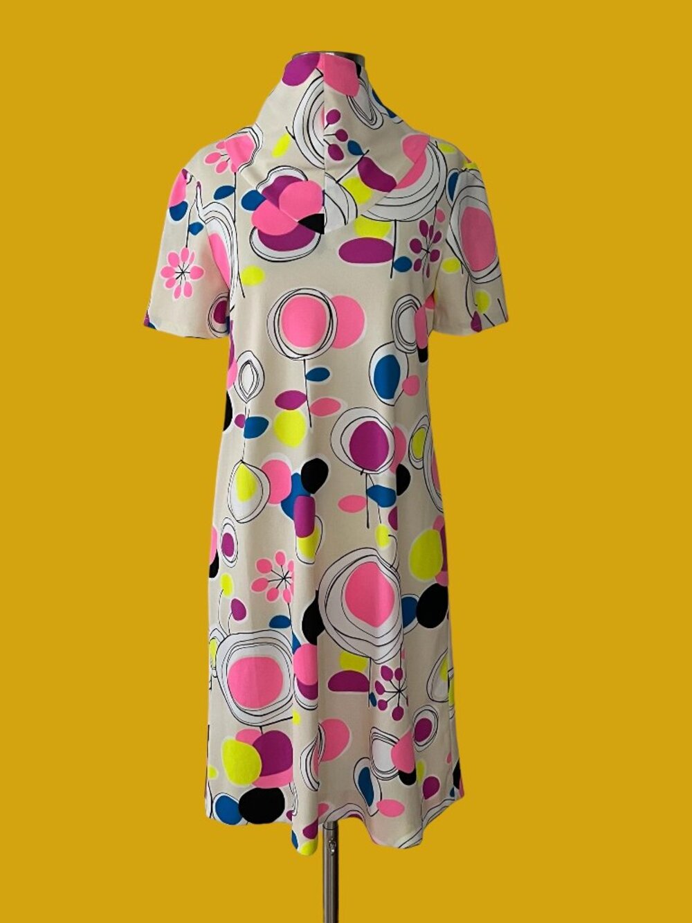 Vintage 60s Mod Atomic Shift Dress, Size Small ?